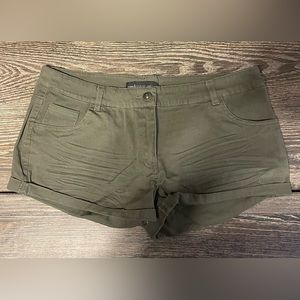 Ambiance Apparel - Army Green Short Shorts